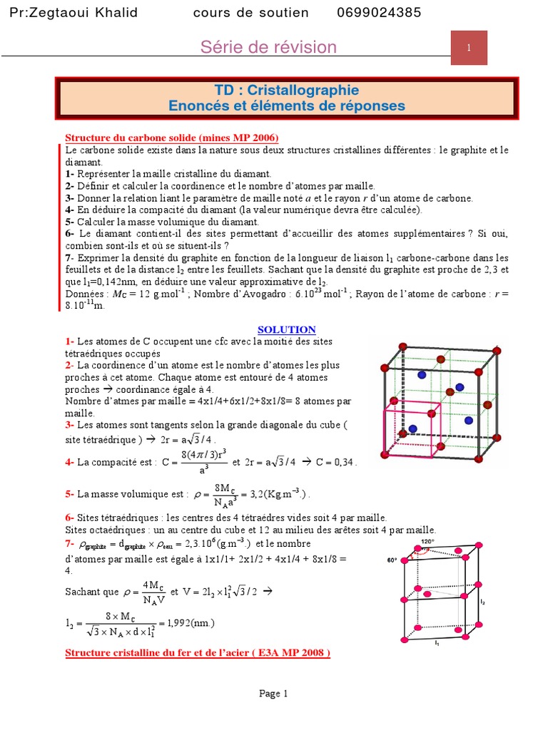 cours cristallographie s3
